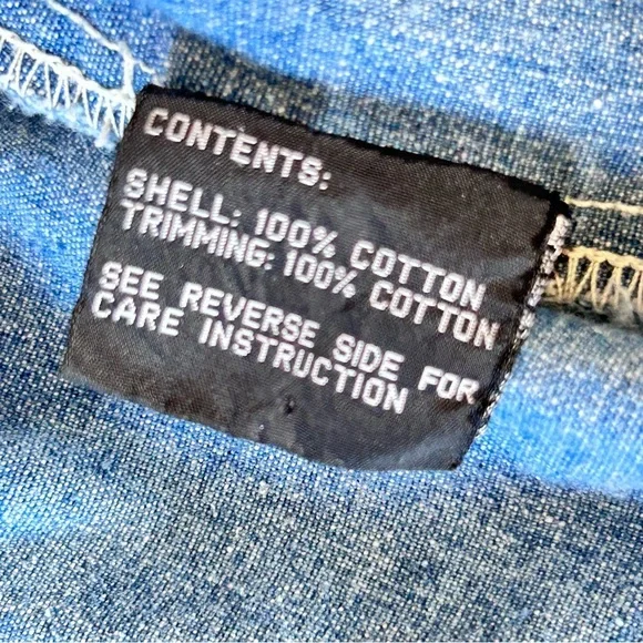 ANDY JOHNS VTG 80/90s Oversized Denim Mid-length Duster Size M - Picture 7 of 10